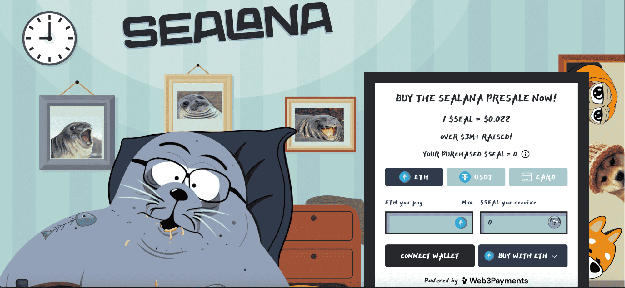 sealana presale widget